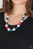 Top Pop Multi - Dark Blue Paparazzi Necklace