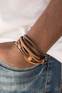 Trailbreaker - Brown Paparazzi Bracelet - Urban