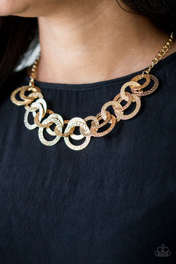 Treasure Tease - Gold Paparazzi Necklace