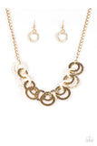 Treasure Tease - Gold Paparazzi Necklace