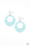 Tropical Trailblazer - Blue Acrylic Paparazzi Earrings