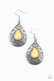 Tucson Tunes - Yellow Paparazzi Earrings