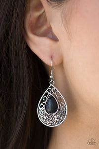 Tucson Tunes - Black Paparazzi Earrings