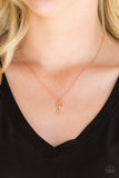 Very Low Key - Copper Paparazzi Necklace