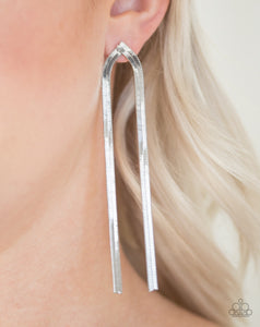 Very Viper - Silver Paparazzi Earrings