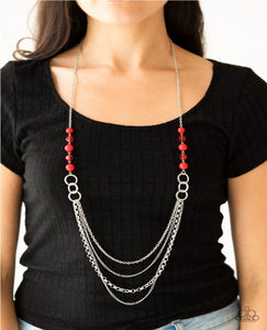 Vividly Vivid - Red Paparazzi Necklace