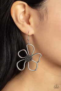 Wildflower Walkway- Silver Paparazzi Earrings