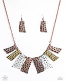 A Fan Of The Tribe Multi - Blockbuster - Copper Paparazzi Necklace