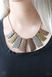 A Fan Of The Tribe Multi - Blockbuster - Copper Paparazzi Necklace