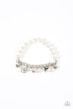 Adorningly Admirable - White Paparazzi Bracelet