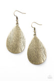 All Allure - Brass Paparazzi Earrings