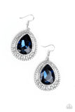 All Rise For Her Majesty - Blue Paparazzi Earrings