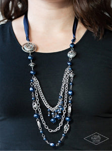 All The Trimmings - Blue Paparazzi Necklace