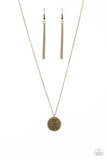 All Things Are Possible - Brass Paparazzi Necklace