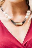 All About Attitude Multi - White Paparazzi Necklace