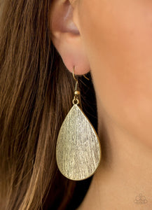 All Allure - Brass Paparazzi Earrings