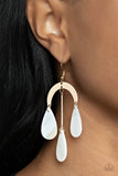 Atlantis Ambience - Gold Paparazzi Earrings