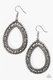 Award Show Sparkle - Silver Paparazzi Earrings