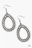 Award Show Sparkle - White Bling Paparazzi Earrings