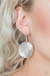 Basic Bravado - Silver Paparazzi Earrings