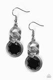 Be Glam Enough - Black Paparazzi Earrings