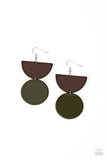 Beach Bistro - Green Paparazzi Earrings