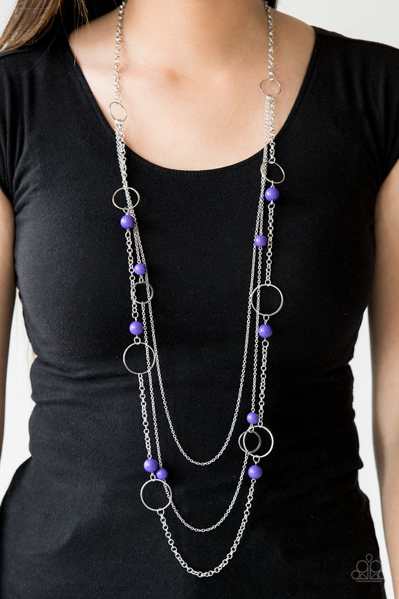 Beachside Babe - Purple Paparazzi Necklace