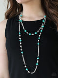 Beautifully Bodacious - Green Paparazzi Necklace