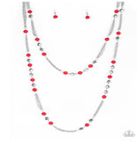 Beautifully Bodacious - Red Paparazzi Necklace