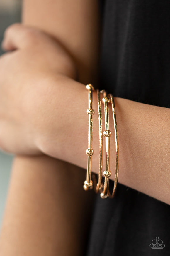 Beauty Basic - Rose Gold Paparazzi Bracelet