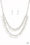 Beauty Shop Fashion Pearls - White Paparazzi Necklace