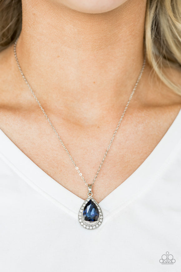 Because I'm Queen - Blue Paparazzi Necklace