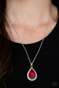 Because Im Queen - Red Paparazzi Necklace