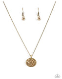 Believe In Glitter - Brass Paparazzi Necklace