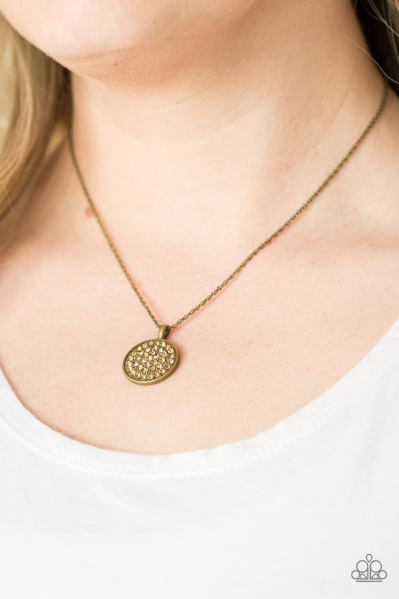 Believe In Glitter - Brass Paparazzi Necklace