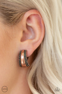 Bells Ringing - Copper Clip-on Paparazzi Earrings