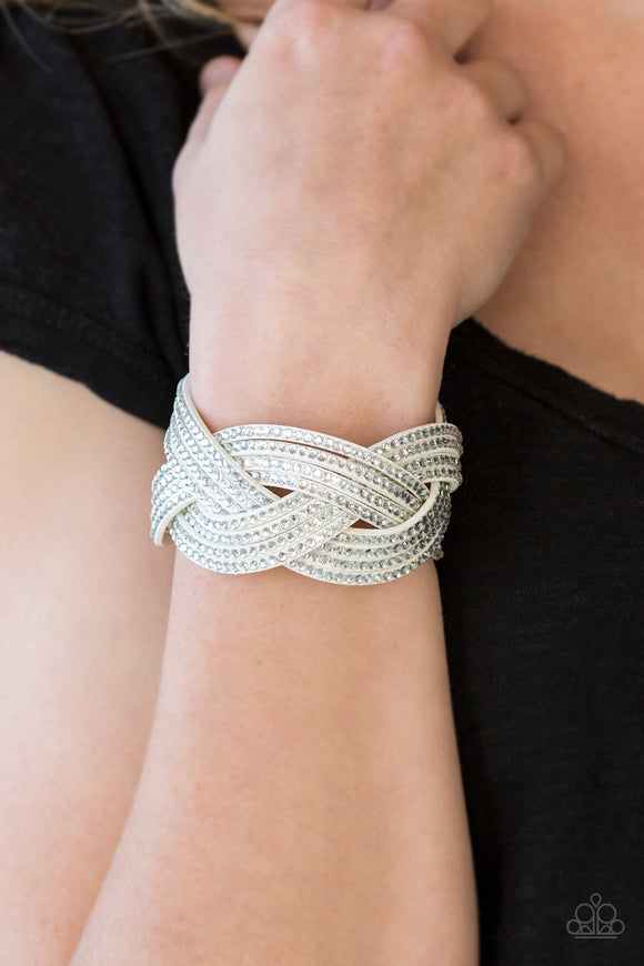 Big City Shimmer - White Paparazzi Bracelet Wrap