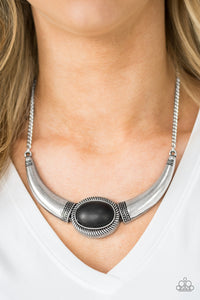 Cause a Steer - Black Paparazzi Necklace