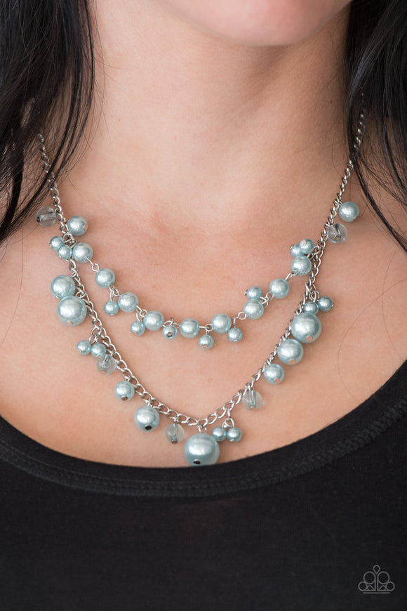 Blissfully Bridesmaid - Blue Paparazzi Necklace