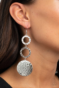 Blooming Baubles - Silver Paparazzi Earrings