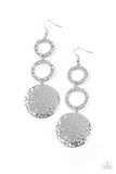 Blooming Baubles - Silver Paparazzi Earrings