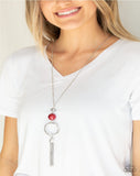 Bold Balancing Act - Red Paparazzi Necklace