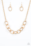 Boldly Bronx - Gold Paparazzi Necklace