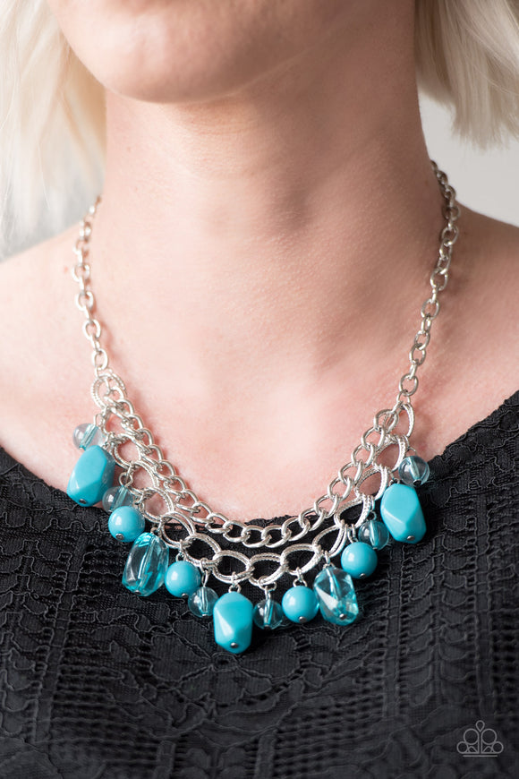 Brazilian Bay - Blue Paparazzi Necklace