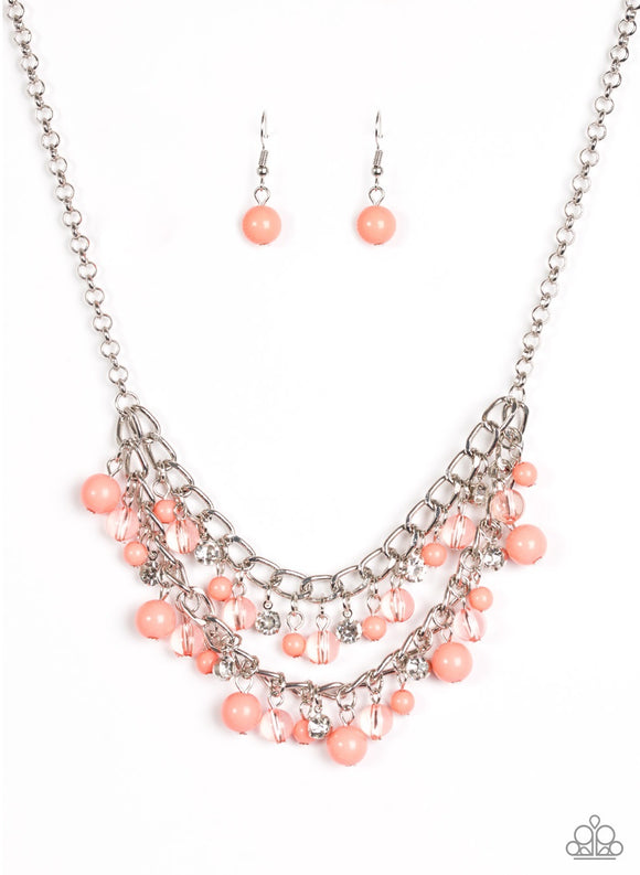 Bridal Party - Orange Paparazzi Necklace