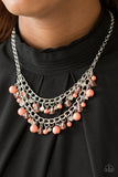 Bridal Party - Orange Paparazzi Necklace