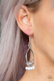 Broadway Babe - White Paparazzi Earrings