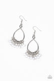 Broadway Babe - White Paparazzi Earrings