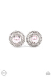 Broadway Breakout - Pink Clip-on Paparazzi Earrings