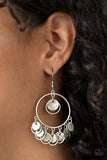 Cabana Charm - Silver Paparazzi Earrings